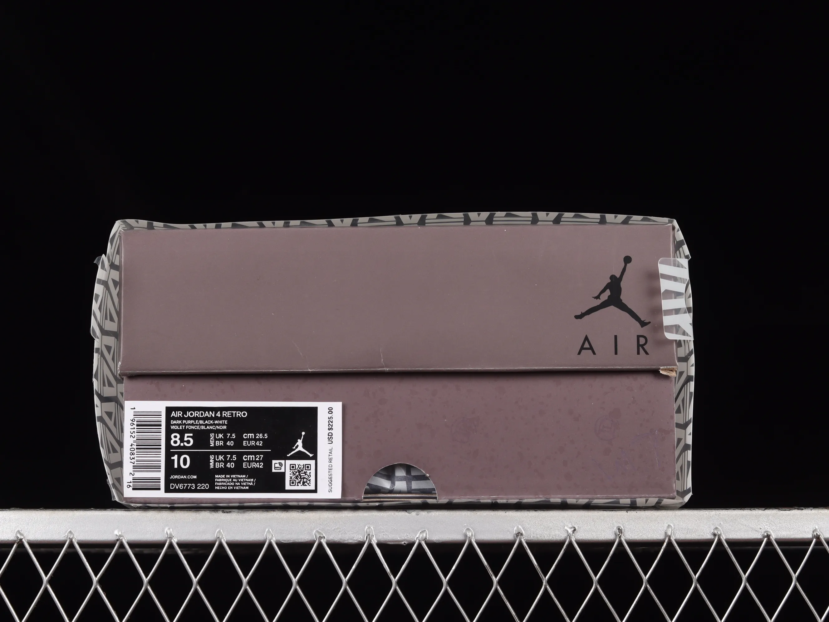All categories Air Jordan Jordan series basketball shoes Air Jordan 4 pure original version A Ma Maniére x Air Jordan 4 "Violet Ore" AJ4 Joe 4 joint model burgundy red DV6773-220